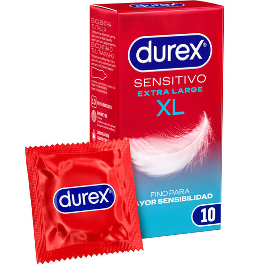 DUREX - SENSITIVE XL CONDOMS EXTRA LARGUE 10 UNITS - My naughty haven #