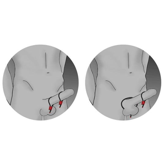 ELECTRASTIM - PRESTIGE ELECTRA LOOPS РЕГУЛИРУЕМИ ПЪРЖЕНИ ЗА ПЕНС, ЧЕРВЕНИ