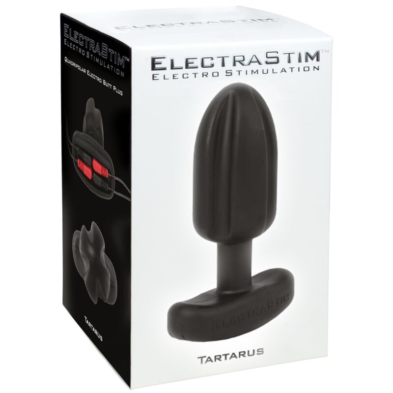 ELECTRASTIM - TARTARUS ANAL PLUG QUADRIPOLAR SILICONE BLACK - My naughty haven #