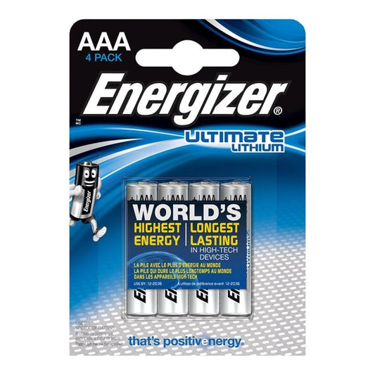 ENERGIZER - ULTIMATE LITHIUM AAA L92 LR03 1,5V *4 - My naughty haven #
