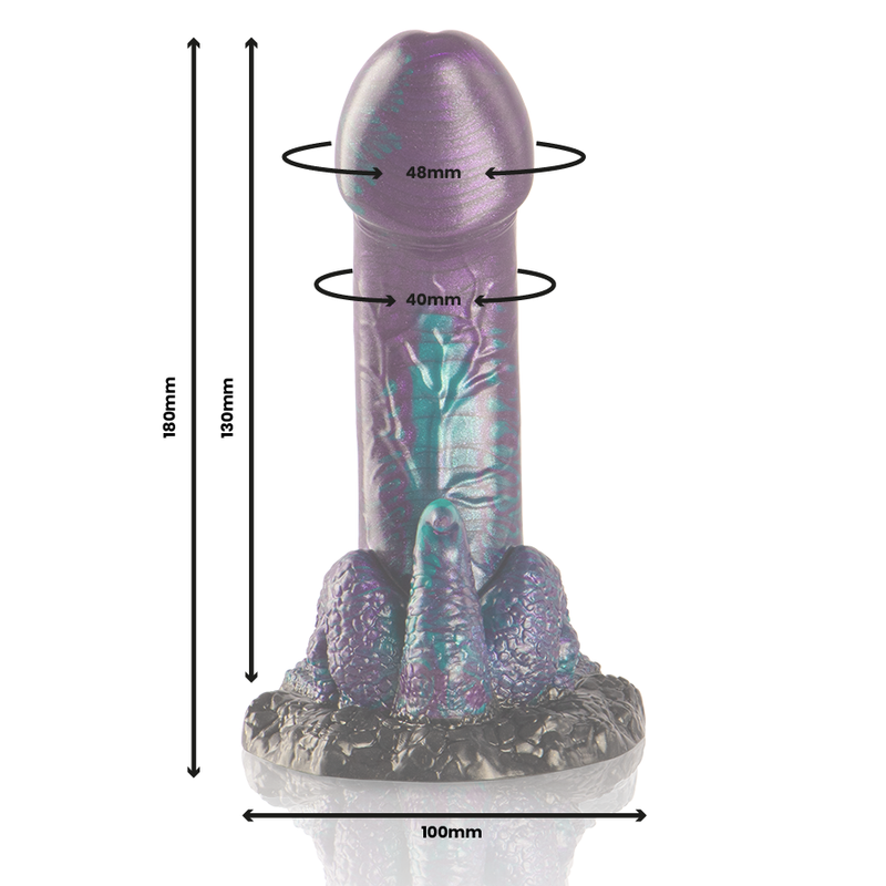 EPIC - BASILISK DILDO DOUBLE SCALY PLEASURE SMALL SIZE - My naughty haven #