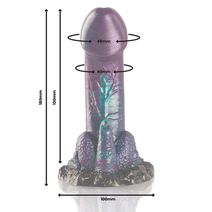 EPIC - BASILISK DILDO DOUBLE SCALY PLEASURE SMALL SIZE - My naughty haven #
