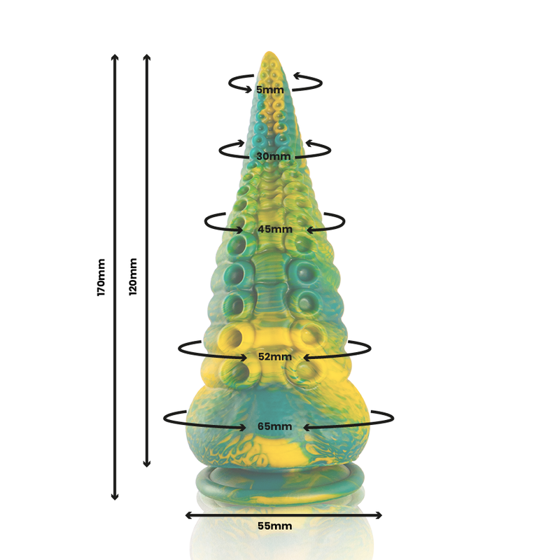 EPIC - CETUS GREEN TENTACLE DILDO SMALL SIZE - My naughty haven #
