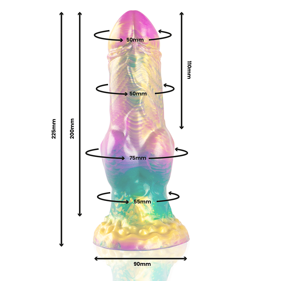 EPIC - IRIS DILDO WITH RAINBOW TESTICLES OF PLEASURE - My naughty haven #