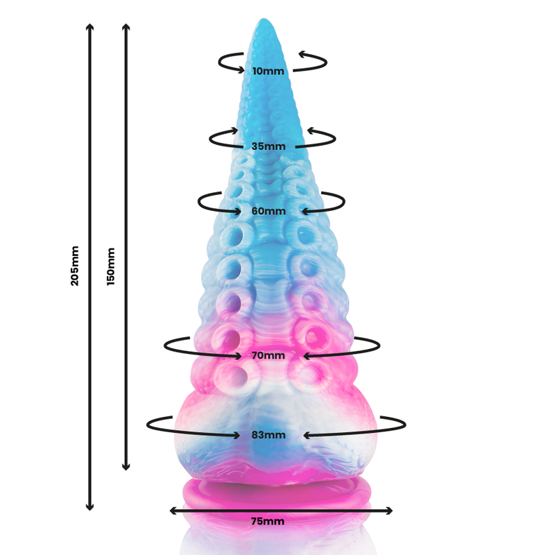 EPIC - PHORCYS BLUE TENTACLE DILDO BIG SIZE - My naughty haven #