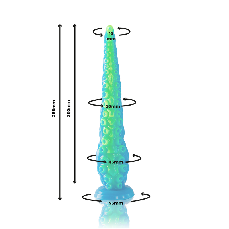 EPIC - SCYLLA FLUORESCENT THIN TENTACLE DILDO SMALL SIZE - My naughty haven #