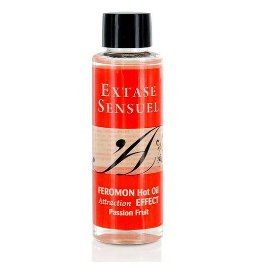 EXTASE SENSUAL - HEAT EFFECT MASSAGE OIL WITH PASSION FRUIT PHEROMONES 100 ML - My naughty haven #