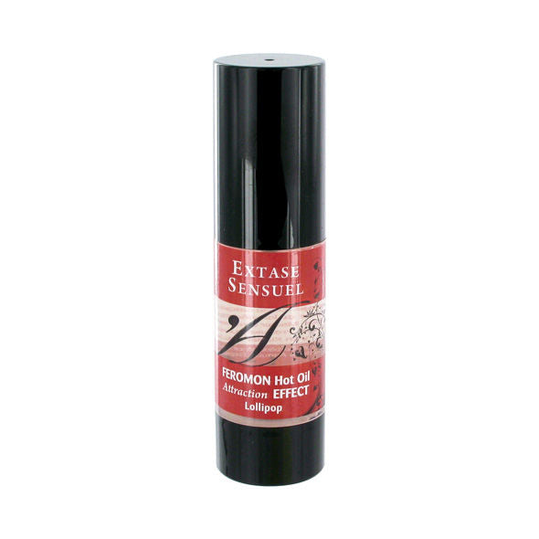EXTASE SENSUAL - HEATING EFFECT MASSAGE OIL WITH LOLLIPOP PHEROMONES 30 ML - My naughty haven #