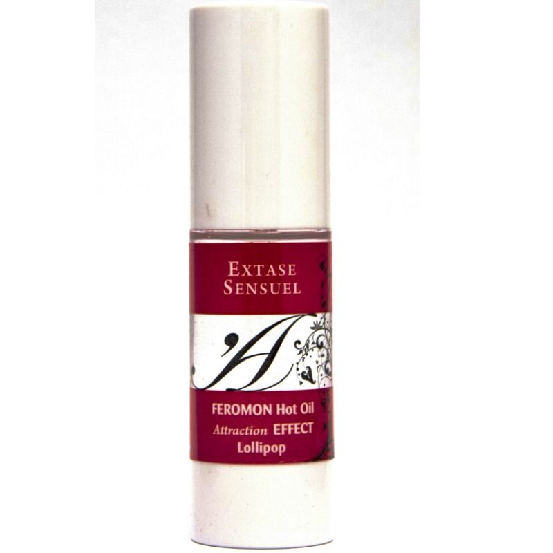 EXTASE SENSUAL - HEATING EFFECT MASSAGE OIL WITH LOLLIPOP PHEROMONES 30 ML - My naughty haven #