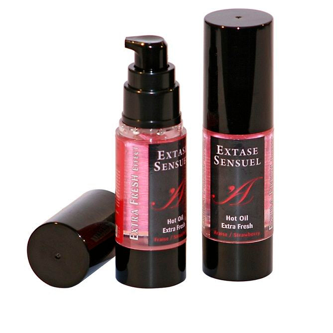 EXTASE SENSUAL - MASSAGE OIL WITH EXTRA FRESH STRAWBERRY EFFECT 30 ML - My naughty haven #