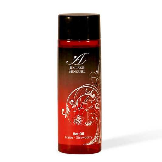 EXTASE SENSUAL - STRAWBERRY HEAT STIMULATING OIL 100 ML - My naughty haven #