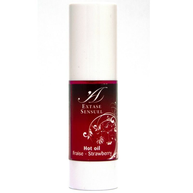 EXTASE SENSUAL - STRAWBERRY HEAT STIMULATING OIL 30 ML - My naughty haven #