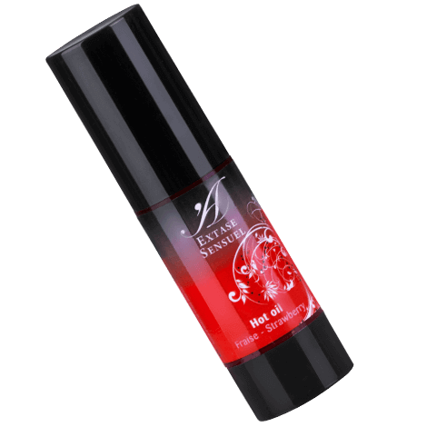 EXTASE SENSUAL - STRAWBERRY HEAT STIMULATING OIL 30 ML - My naughty haven #