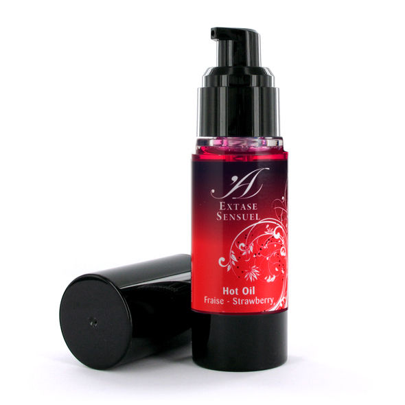 EXTASE SENSUAL - STRAWBERRY HEAT STIMULATING OIL 30 ML - My naughty haven #