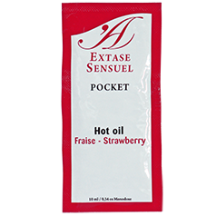 EXTASE SENSUAL - STRAWBERRY STIMULATING OIL 10 ML - My naughty haven #