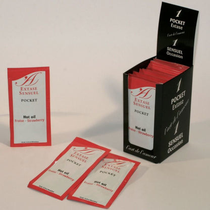 EXTASE SENSUAL - STRAWBERRY STIMULATING OIL 10 ML - My naughty haven #