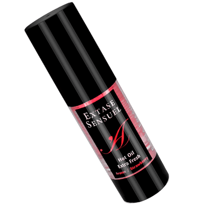 EXTASE SENSUAL - STRAWBERRY STIMULATING OIL HEAT TRIP 35 ML - My naughty haven #