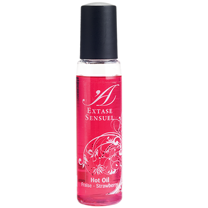 EXTASE SENSUAL - STRAWBERRY STIMULATING OIL HEAT TRIP 35 ML - My naughty haven #