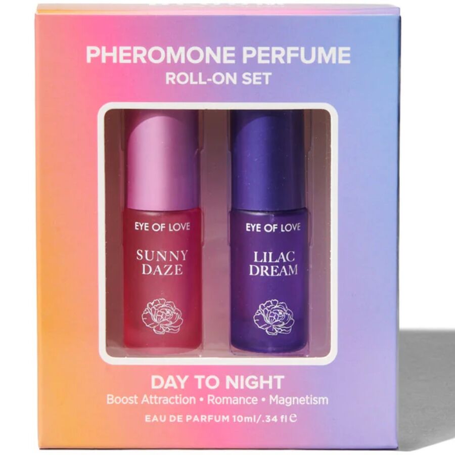 EYE OF LOVE - BLOOM DAY TO NIGHT PHEROMONE ROLL-ON PERFUME SET 2 X 5 ML - My naughty haven #