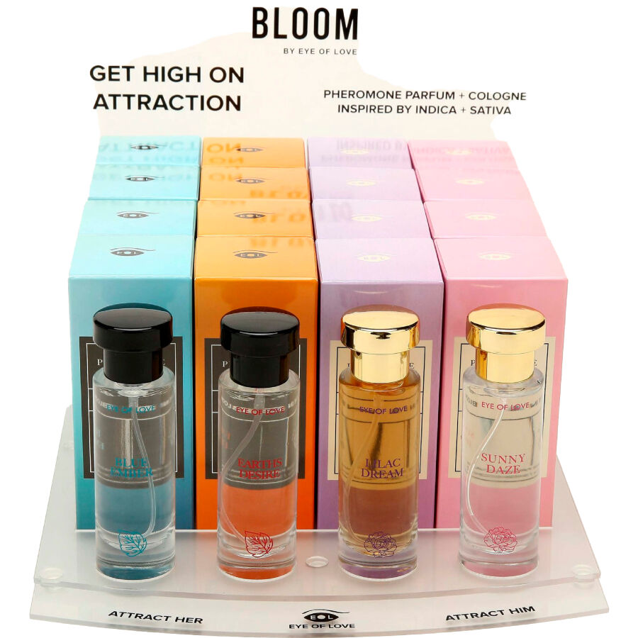 EYE OF LOVE - BLOOM DISPLAY 4X4 PERFUMES 30 ML - My naughty haven #