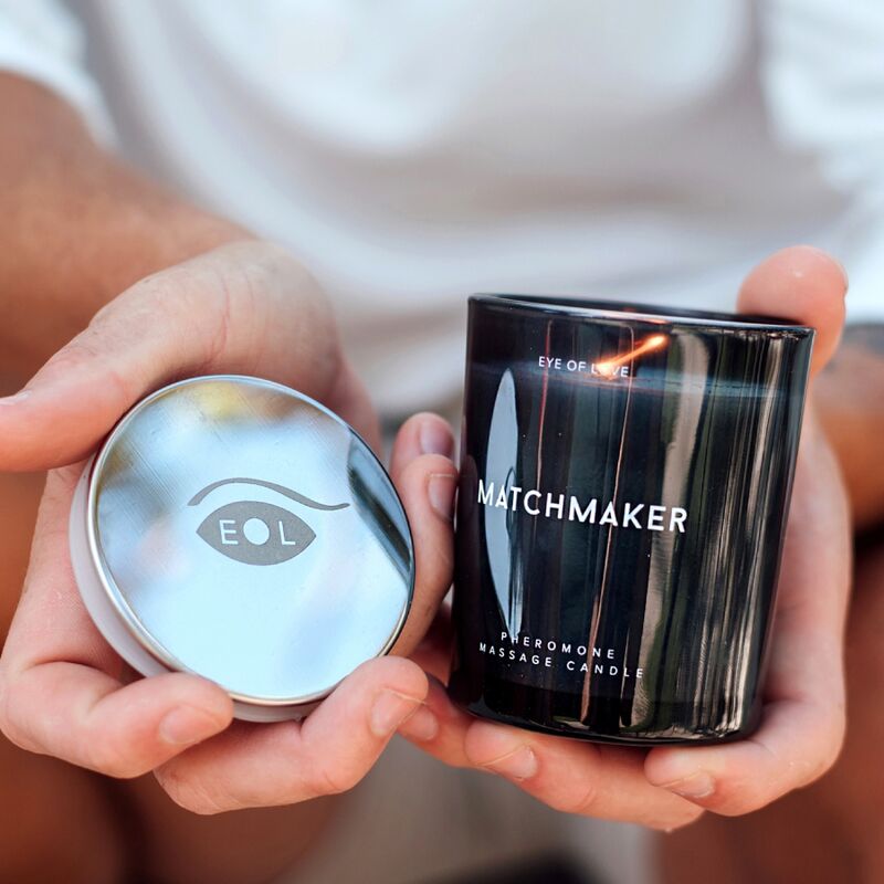 EYE OF LOVE - MATCHMAKER BLACK DIAMOND MASSAGE CANDLE ATTRACT HER 150 ML - My naughty haven #