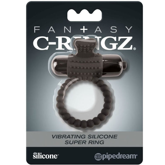 FANTASY C-RINGZ - BLACK SILICONE VIBRATING RING - My naughty haven #