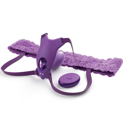 FANTASY FOR HER - BUTTERFLY HARNESS G-SPOT WITH VIBRATOR, RECHARGEABLE & REMOTE CONTROL VIOLET - My naughty haven #