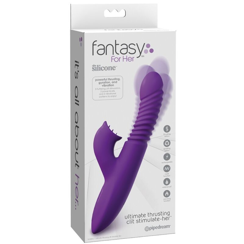 FANTASY FOR HER - CLITORIS STIMULATOR WITH HEAT OSCILLATION AND VIBRATION FUNCTION VIOLET - My naughty haven #
