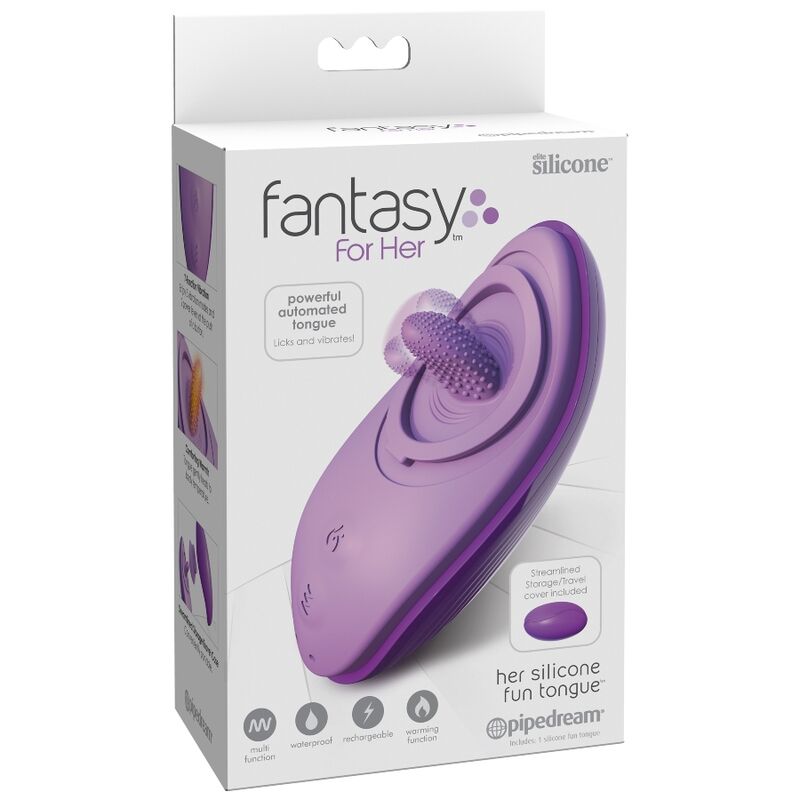 FANTASY FOR HER - HER SILICONE FUN TONGUE PURPLE - My naughty haven #