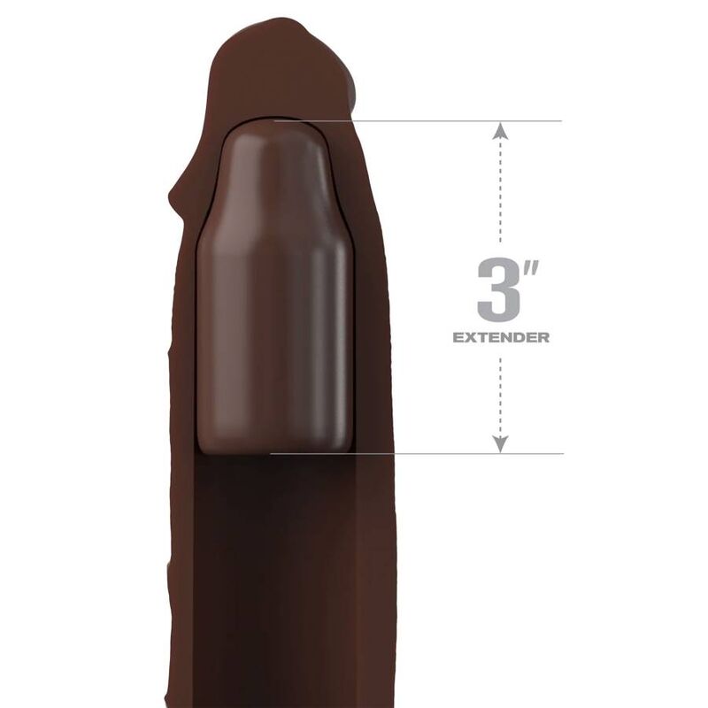 FANTASY X- TENSIONS - PIPEDREAMS EXTENSION W STRAP 17,78 CM BROWN - My naughty haven #