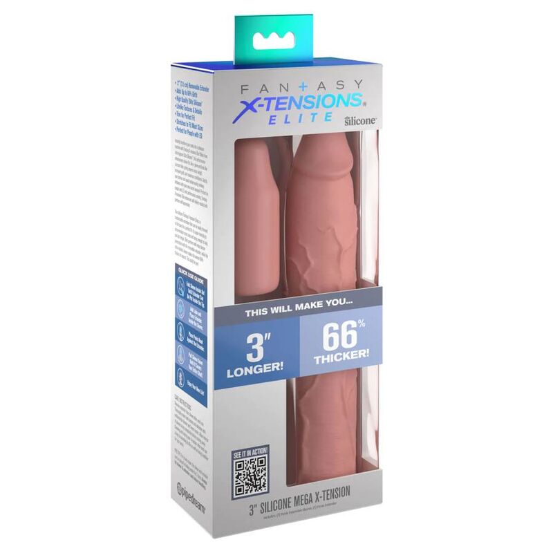 FANTASY X- TENSIONS - PIPEDREAMS SLEEVE 22,86 CM + 7,62 CM PLUG SKIN - My naughty haven #