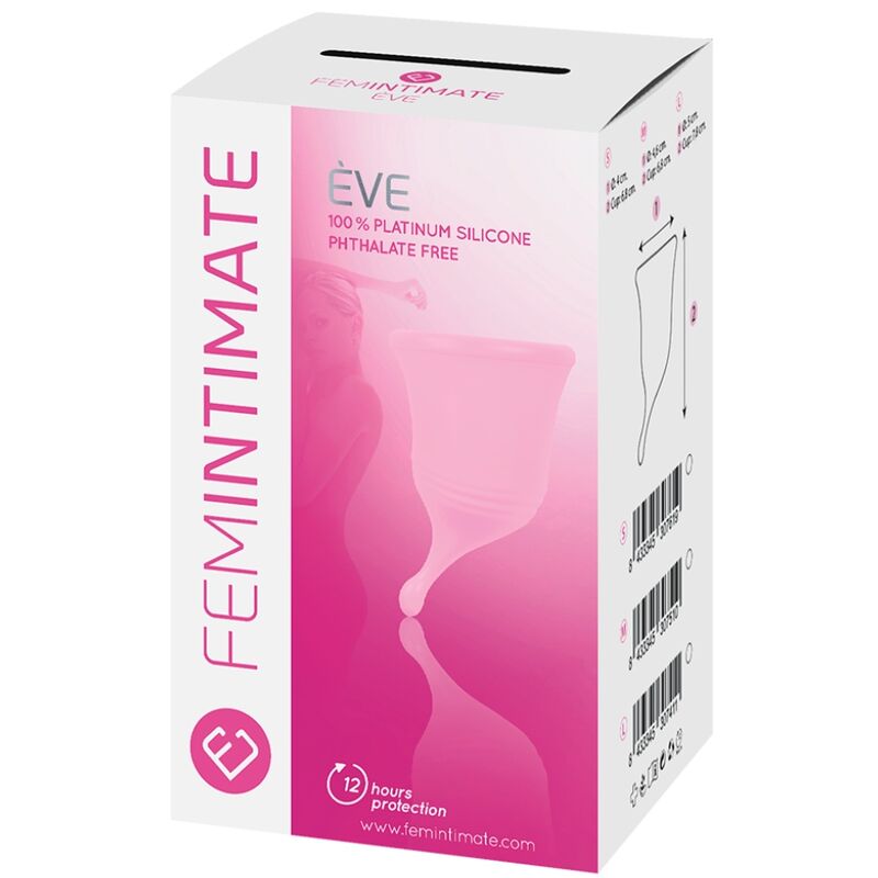 FEMINTIMATE - EVE NEW SILICONE MENSTRUAL CUP - SIZE L - My naughty haven #