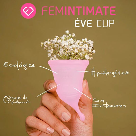 FEMINTIMATE - EVE NEW SILICONE MENSTRUAL CUP - SIZE M - My naughty haven #