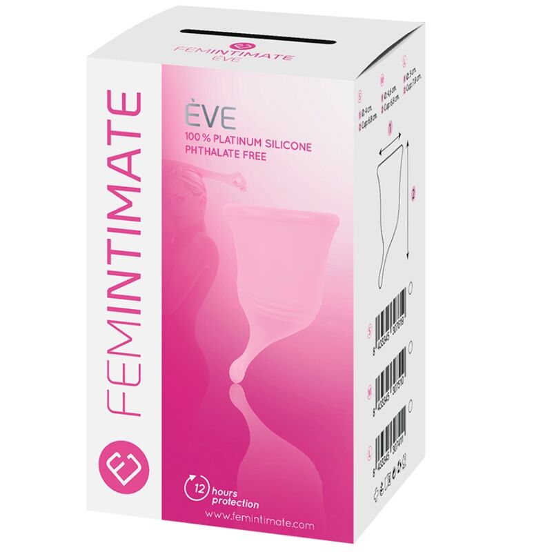 FEMINTIMATE - EVE NEW SILICONE MENSTRUAL CUP - SIZE M - My naughty haven #