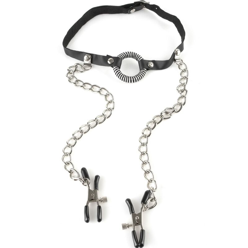 FETISH FANTASY SERIES - GAG WITH NIPPLE CLAMPS - My naughty haven #