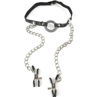 FETISH FANTASY SERIES - GAG WITH NIPPLE CLAMPS - My naughty haven #