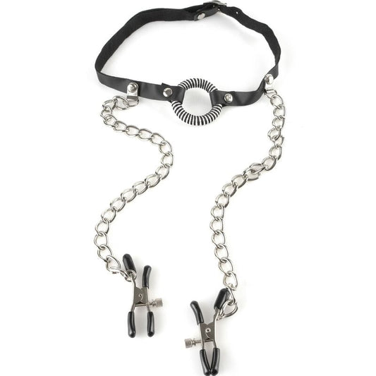 FETISH FANTASY SERIES - GAG WITH NIPPLE CLAMPS - My naughty haven #