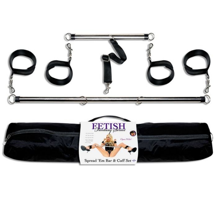 FETISH FANTASY SERIES - SERIES SPREAD EM BAR AND CUFF SET - My naughty haven #
