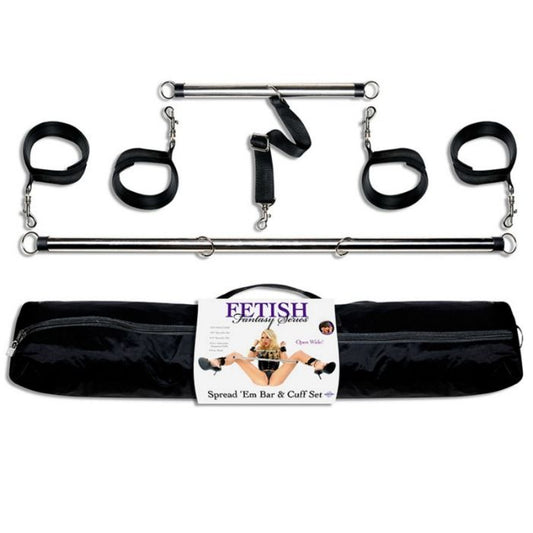 FETISH FANTASY SERIES - SERIES SPREAD EM BAR AND CUFF SET - My naughty haven #