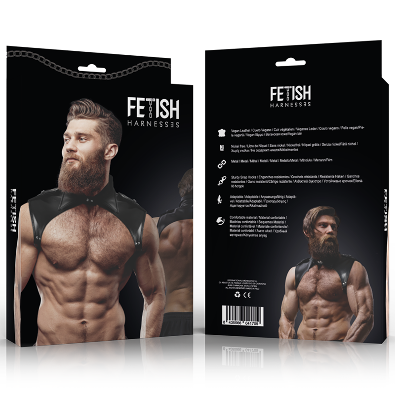 FETISH SUBMISSIVE ATTITUDE - MENS BRIGADE ADJUSTABLE ECO-LEATHER NECK HARNESS - My naughty haven #
