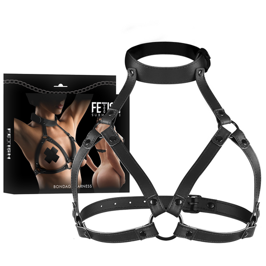 FETISH SUBMISSIVE BONDAGE - ADJUSTABLE CHEST HARNESS - My naughty haven #