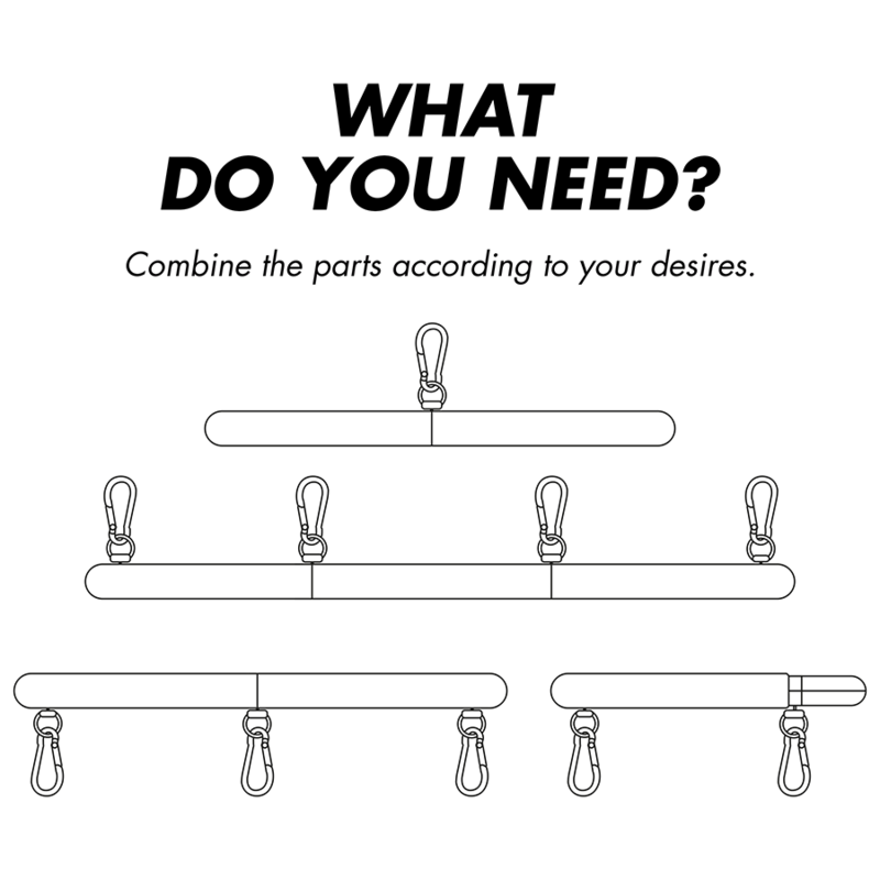 FETISH SUBMISSIVE BONDAGE - ADJUSTABLE SEPARATOR BAR 4 PIECES - My naughty haven #