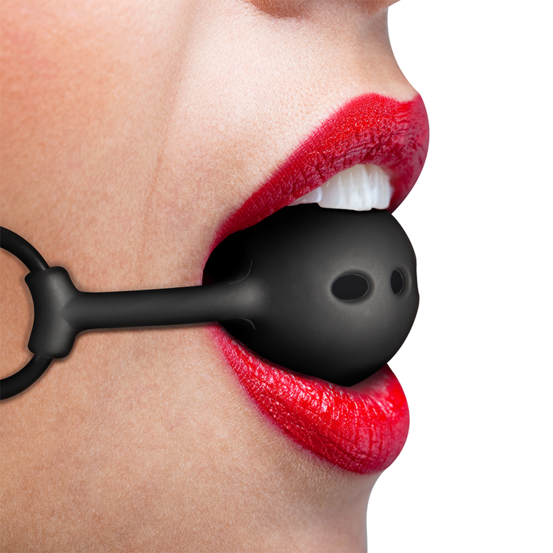 FETISH SUBMISSIVE BONDAGE - BREATHABLE SILICONE BALL GAG - My naughty haven #