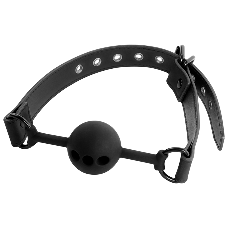 FETISH SUBMISSIVE BONDAGE - BREATHABLE SILICONE BALL GAG - My naughty haven #