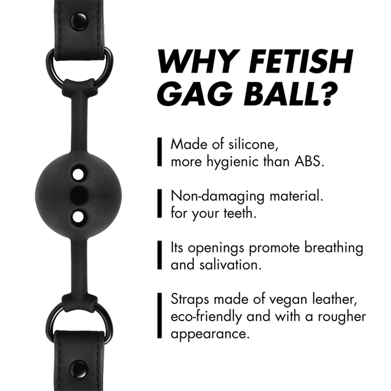 FETISH SUBMISSIVE BONDAGE - BREATHABLE SILICONE BALL GAG - My naughty haven #