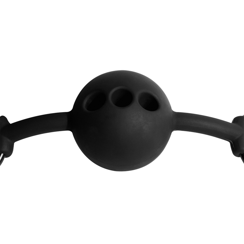 FETISH SUBMISSIVE BONDAGE - BREATHABLE SILICONE BALL GAG - My naughty haven #