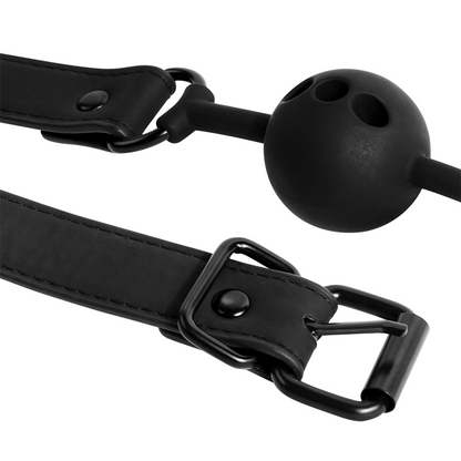FETISH SUBMISSIVE BONDAGE - BREATHABLE SILICONE BALL GAG - My naughty haven #