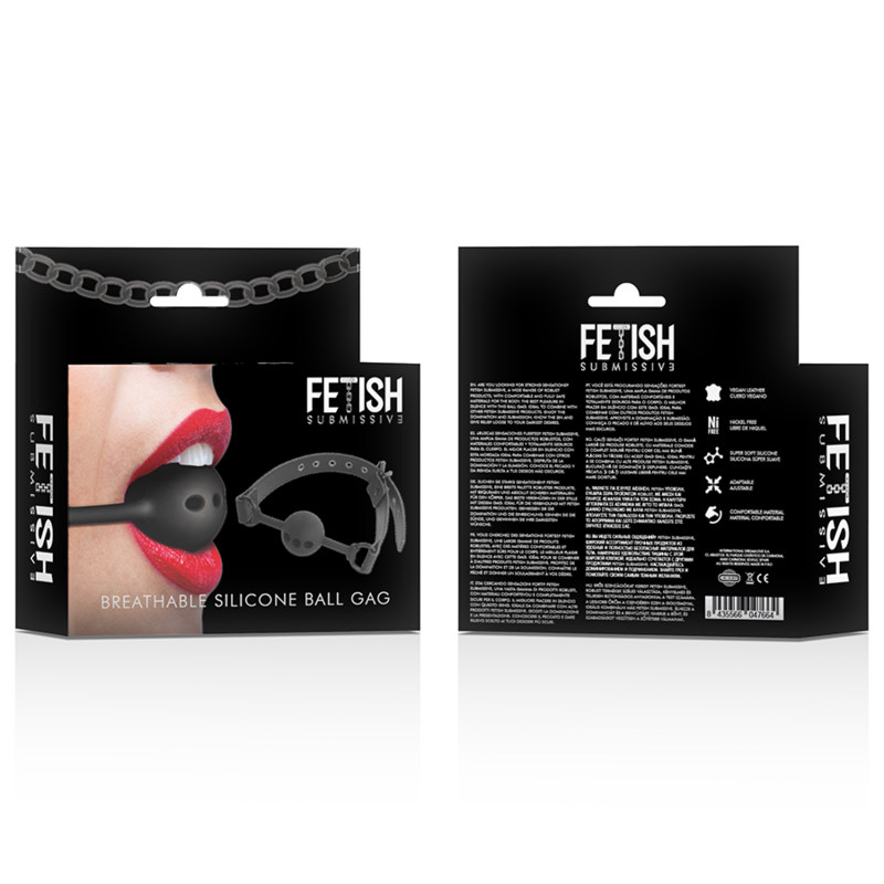 FETISH SUBMISSIVE BONDAGE - BREATHABLE SILICONE BALL GAG - My naughty haven #