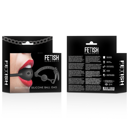 FETISH SUBMISSIVE BONDAGE - BREATHABLE SILICONE BALL GAG - My naughty haven #