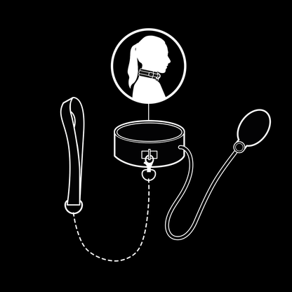 FETISH SUBMISSIVE BONDAGE - INFLATABLE STRANGLING COLLAR WITH CHAIN - My naughty haven #